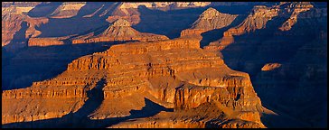 Canyon buttes. Grand Canyon National Park (Panoramic color)