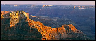 Landscape from Point Sublime. Grand Canyon  National Park (Panoramic color)