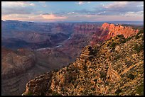 Palissades of the Desert at sunset. Grand Canyon National Park ( color)