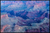 Colorado river gorge and buttes at dawn. Grand Canyon National Park, Arizona, USA.