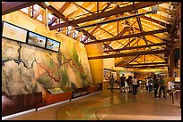 Inside main visitor center. Grand Canyon National Park, Arizona, USA. (color)