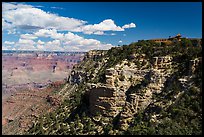 El Tovar hotel on South Rim village. Grand Canyon National Park, Arizona, USA. (color)