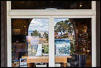 South Rim, Verkamp Visitor Center window reflexion. Grand Canyon National Park ( color)