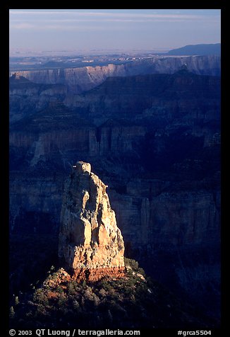 Mount Hayden from Point Imperial, late afternoon. Grand Canyon National Park, Arizona, USA.