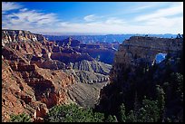 Cliffs and Angel's Arch near Cape Royal, morning. Grand Canyon National Park, Arizona, USA. (color)