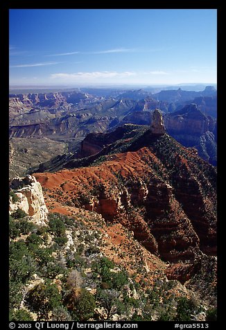 View from Point Imperial, morning. Grand Canyon National Park (color)