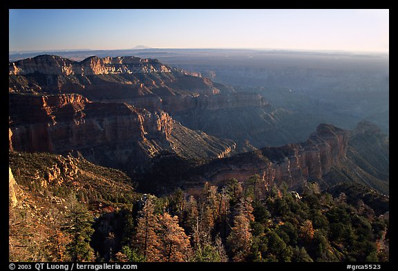 View from Point Imperial, sunrise. Grand Canyon National Park (color)