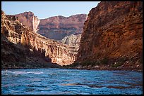 River-level view of Marble Canyon and Colorado River rapids. Grand Canyon National Park ( color)