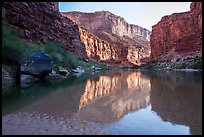 Colorado River in Marble Canyon, early morning. Grand Canyon National Park, Arizona, USA.