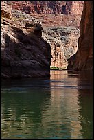 Shadows in cliffs, Marble Canyon. Grand Canyon National Park ( color)