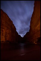 Marble Canyon at night. Grand Canyon National Park ( color)