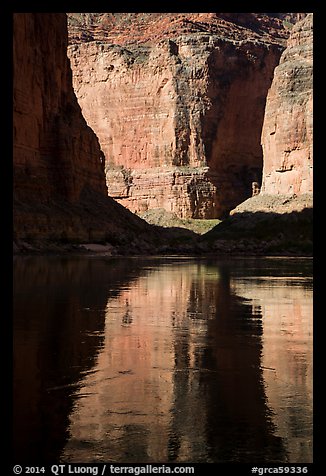 Shadows and reflections, Marble Canyon. Grand Canyon National Park (color)
