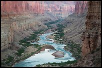 Colorado River at Nankoweap, dusk. Grand Canyon National Park ( color)