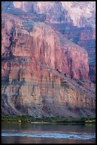Cliffs above the Colorado River, Marble Canyon. Grand Canyon National Park, Arizona, USA.