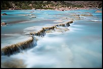 Travertine terraces of the Little Colorado River. Grand Canyon National Park, Arizona, USA.