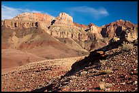 Escalante Butte from below. Grand Canyon National Park ( color)