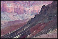 Slopes and cliffs, Escalante Butte. Grand Canyon National Park ( color)