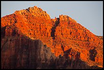 Last light illuminates distant cliffs. Grand Canyon National Park ( color)