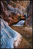 Clear Creek Canyon with waterfall. Grand Canyon National Park ( color)