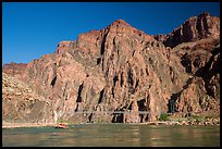 Bright Angel Suspension Bridge on the Colorado River. Grand Canyon National Park, Arizona, USA.