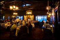 Dining room in evening, El Tovar. Grand Canyon National Park ( color)