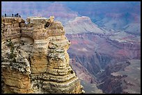 Family on Mather Point. Grand Canyon National Park ( color)