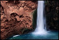 Pool and base of Mooney falls. Grand Canyon National Park, Arizona, USA.