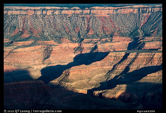 Buttes above Surprise Canyon from Twin Point. Grand Canyon National Park (color)