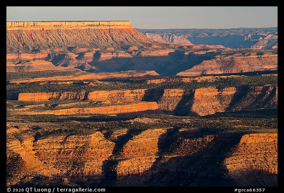 Surprise Canyon at sunset from Twin Point. Grand Canyon National Park (color)
