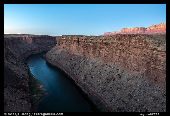 Marble Canyon and Vermilion Cliffs at dawn. Grand Canyon National Park (color)