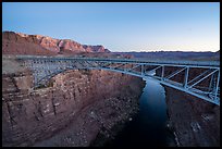 Navajo Bridge over Marble Canyon and Vermilion Cliffs. Grand Canyon National Park ( color)