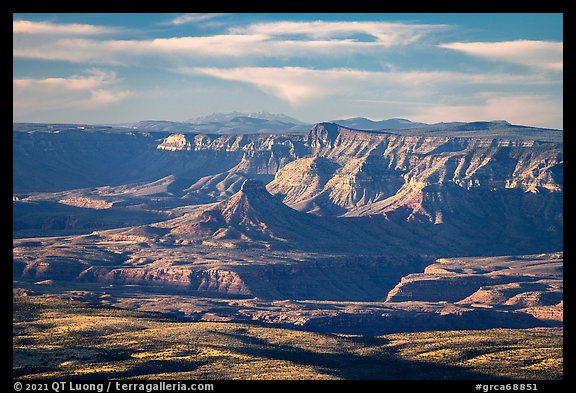 Mollies Nipple and Price Point. Grand Canyon National Park (color)