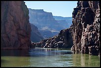 Dark rock narrows near Deer Creek. Grand Canyon National Park ( color)