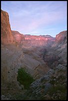 Tapeats Creek, dusk. Grand Canyon National Park, Arizona, USA.