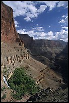 Red wall, Thunder Spring and Tapeats Creek, morning. Grand Canyon National Park, Arizona, USA.