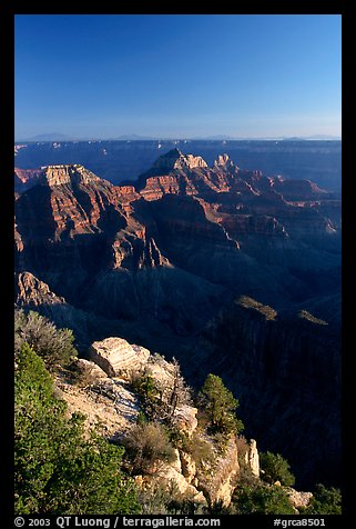 View from Bright Angel Point. Grand Canyon National Park (color)