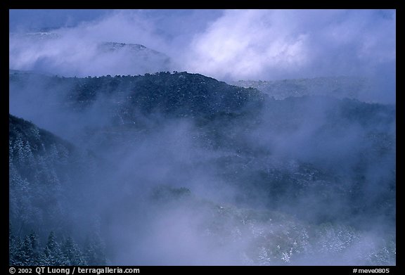 Winter storm clears on North Rim at Park Point, morning. Mesa Verde National Park, Colorado, USA.