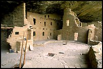 Spruce Tree house, ancestral pueblan ruin. Mesa Verde National Park, Colorado, USA. (color)