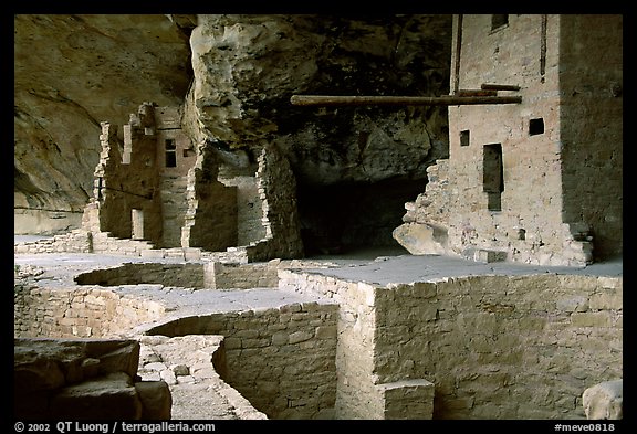 Long bean in Balcony House. Mesa Verde National Park, Colorado, USA.