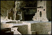 Long bean in Balcony House. Mesa Verde National Park, Colorado, USA. (color)