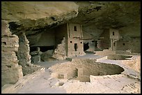 Kiva in Balcony House. Mesa Verde National Park, Colorado, USA. (color)