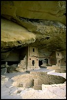 Kiva in Balcony House. Mesa Verde National Park, Colorado, USA. (color)