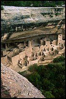 Cliff Palace, late afternoon. Mesa Verde National Park, Colorado, USA. (color)