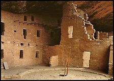 Kiva in Spruce Tree house. Mesa Verde National Park, Colorado, USA.