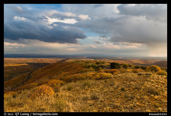 Expansive view from Park Point. Mesa Verde National Park (color)