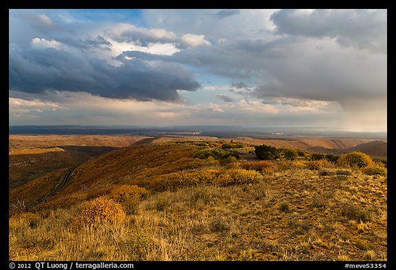 Expansive view from Park Point. Mesa Verde National Park, Colorado, USA.