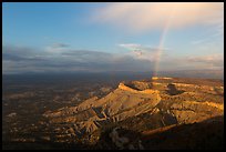 Rainbow over North Rim, sunset. Mesa Verde National Park ( color)