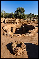 Oven and kiva, Coyote Village. Mesa Verde National Park ( color)