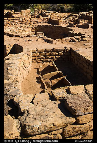 Coyote Village, Far View Sites Complex. Mesa Verde National Park (color)