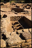 Coyote Village, Far View Sites Complex. Mesa Verde National Park, Colorado, USA. (color)